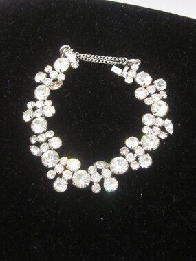 Vintage Clear Rhinestone Bracelet